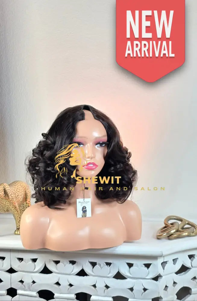 100% Human Hair U part wig body wave