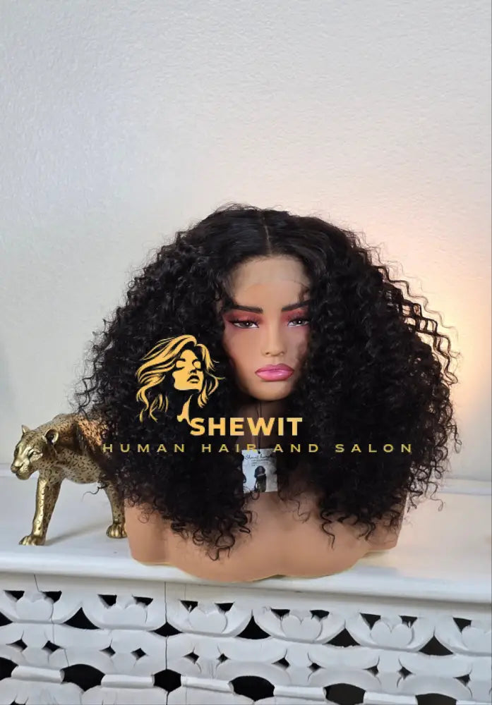 100% Humanhair 5×I clouser wig deep curly