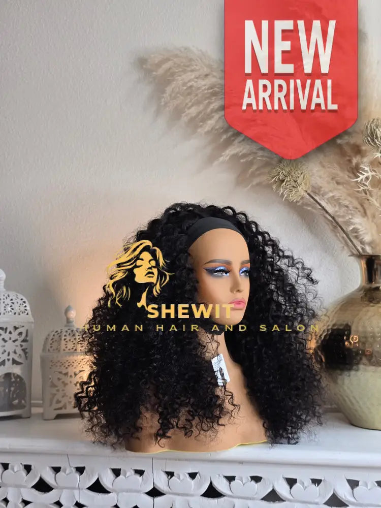 Head Band Wig | Natural Black Type 1