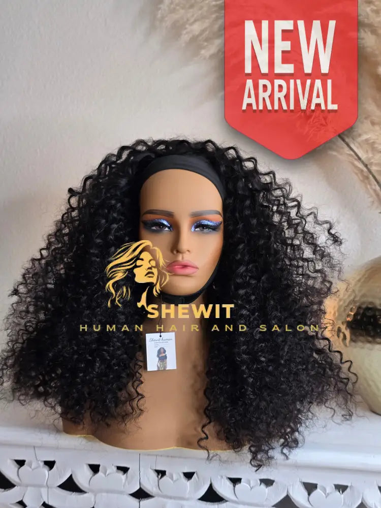 Head Band Wig | Natural Black Type 1