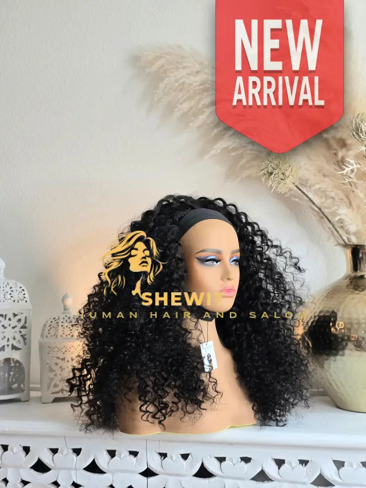 Head Band Wig | Natural Black Type 1