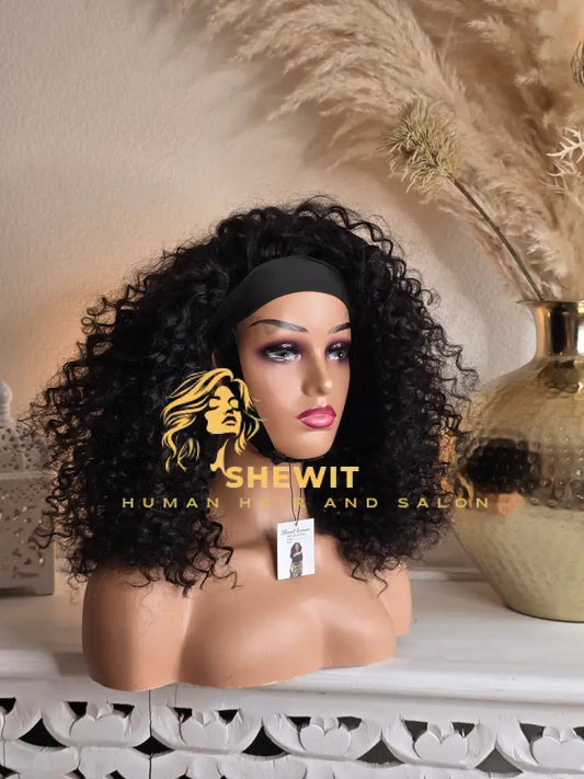 Head Band Wig | Natural Black Type 2