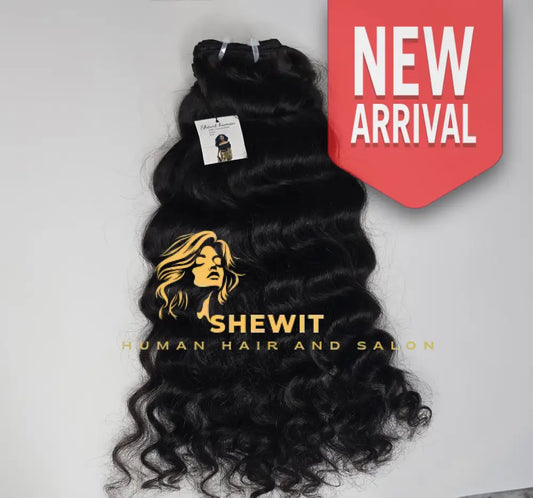100% Human Hair bundles loose wave Natural black color