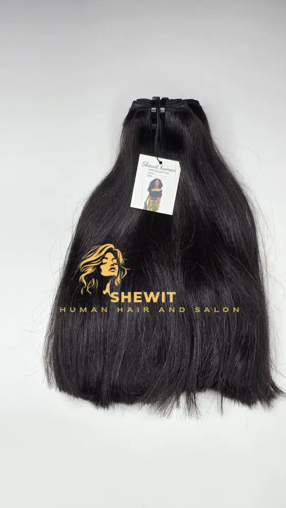 100% Human Hair straight Natural black