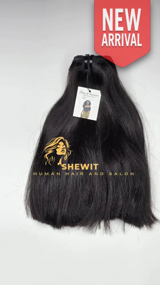 100% Human Hair straight Natural black