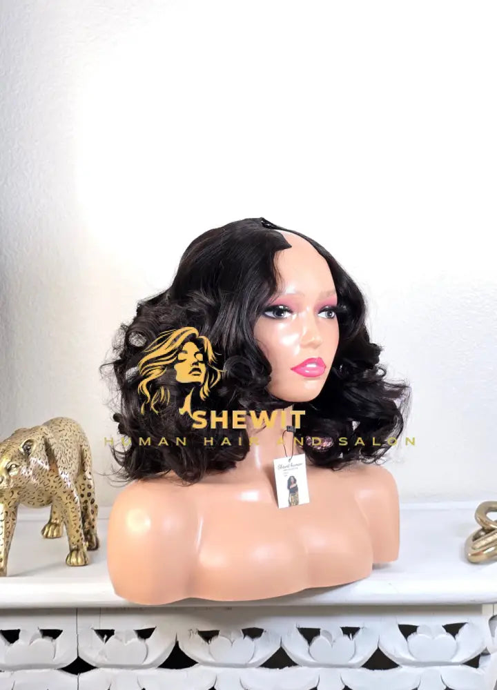 100% Human Hair U part wig body wave