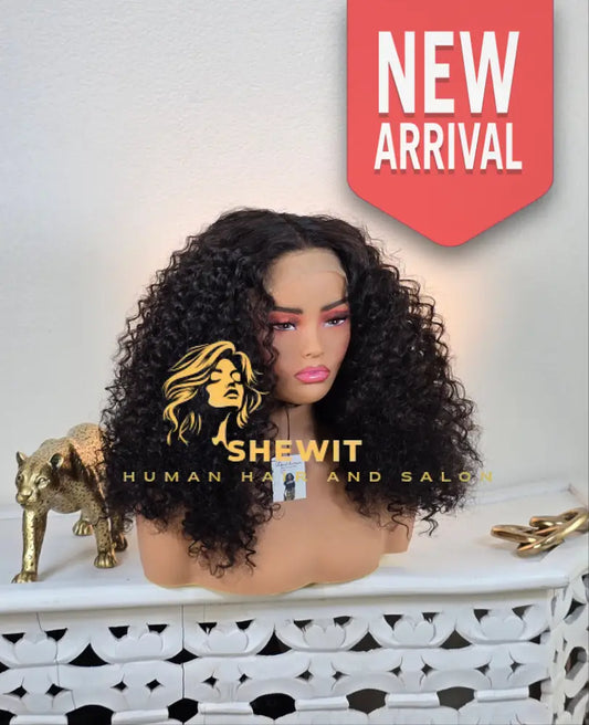 100% Humanhair 5×I clouser wig deep curly