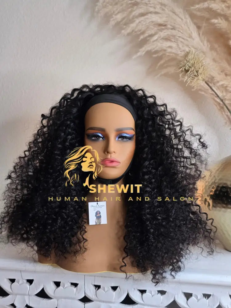 Head Band Wig | Natural Black Type 1