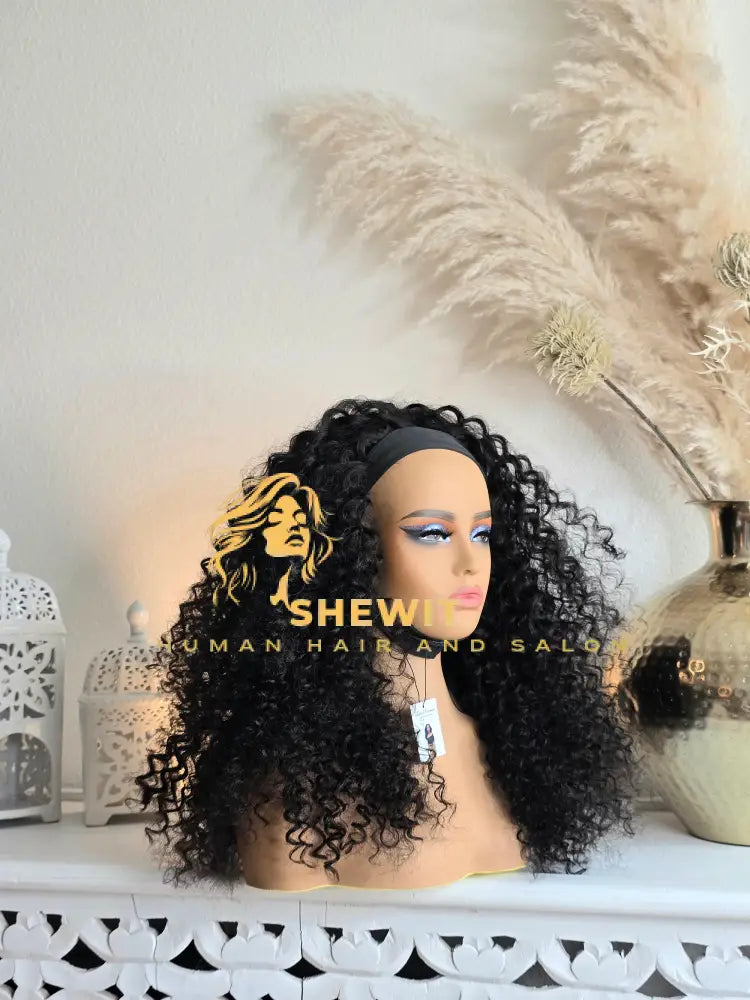 Head Band Wig | Natural Black Type 1