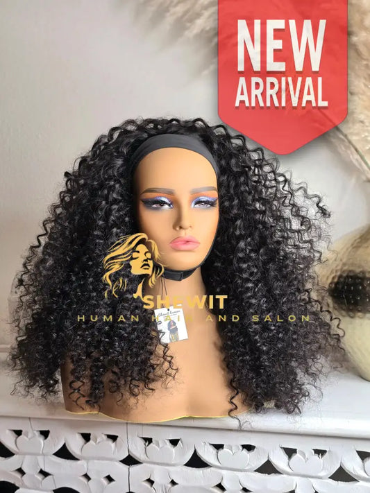 Head Band Wig | Natural Black Type 1