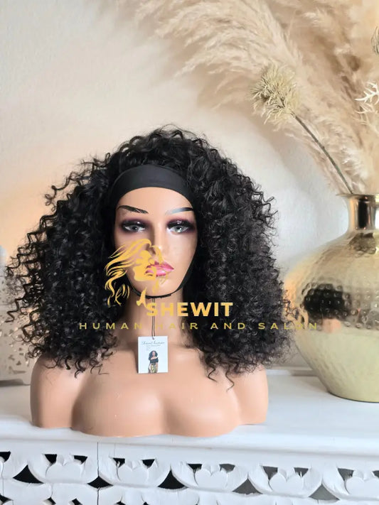 Head Band Wig | Natural Black Type 2
