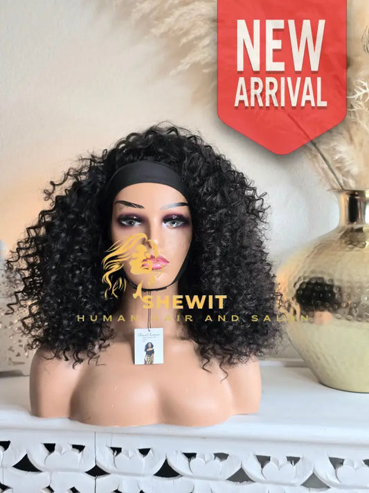 Head Band Wig | Natural Black Type 2