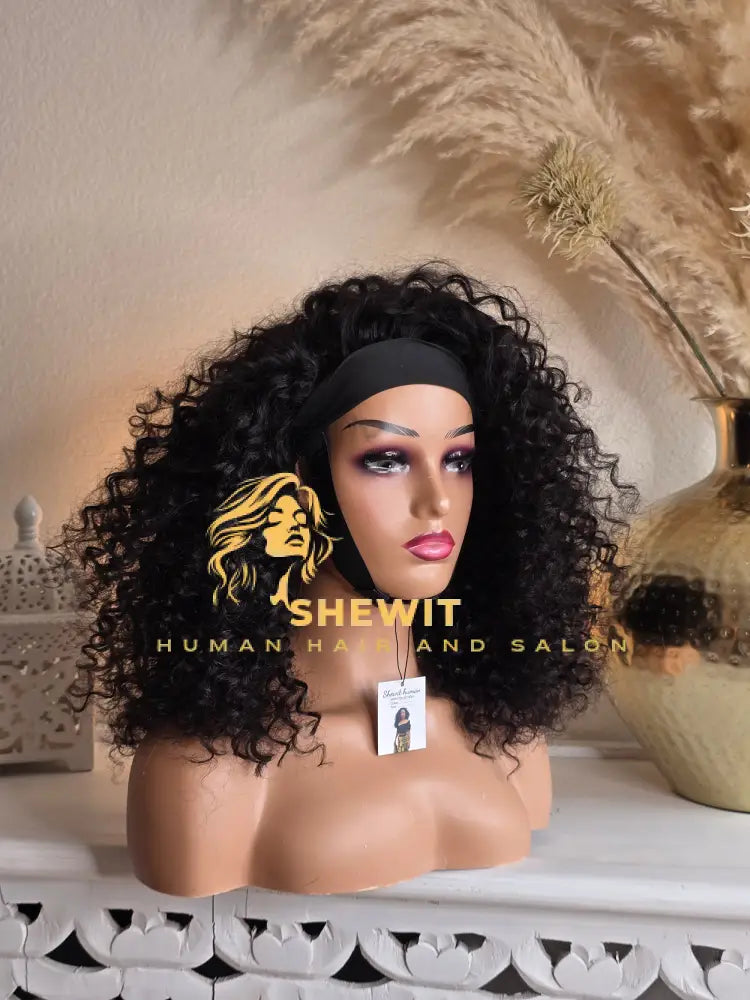 Head Band Wig | Natural Black Type 2