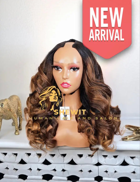 U part wig colored