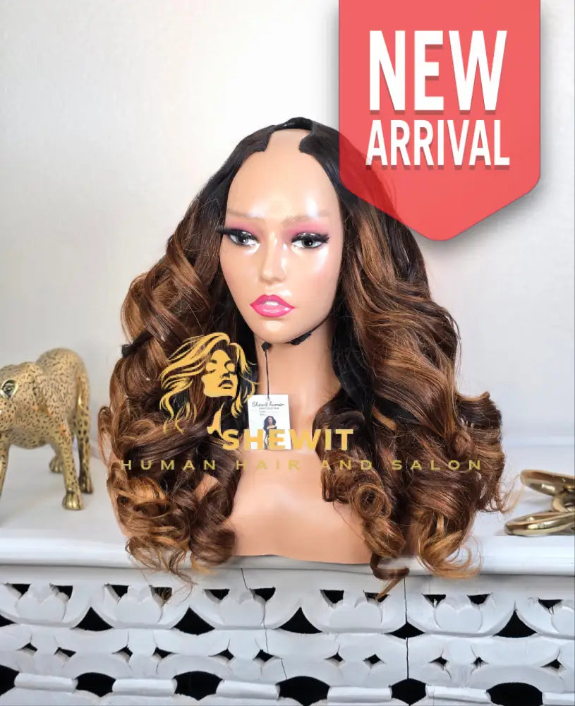 U part wig colored