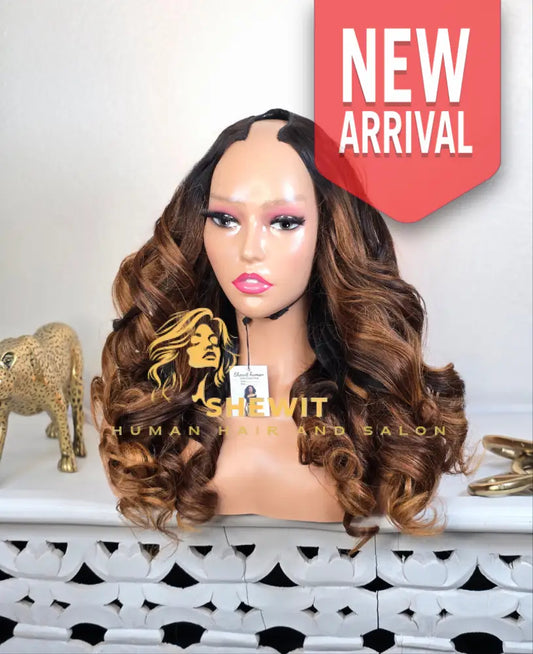 U part wig colored