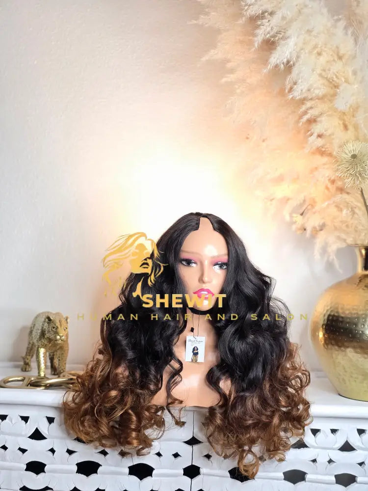 U Part Wig | Honey Gold